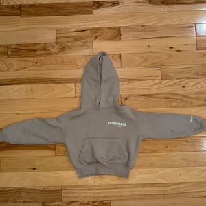 Essentials Neutral Taupe-Grey Pullover Hoodie